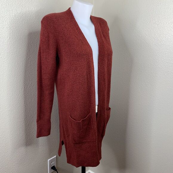 Madewell Red Open Front Cardigan Women’s Sz XS Merino Wool Alpaca Blend - Picture 1 of 6